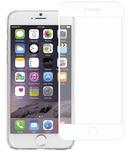 TEMPERED GLASS SCREEN PROTECTOR - iPhone 7 - WHITE