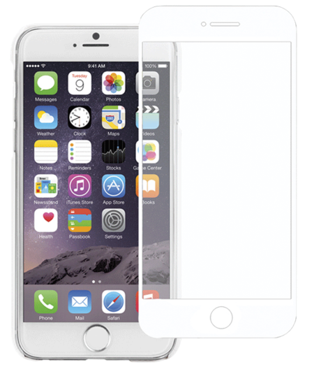 Buy TEMPERED GLASS SCREEN PROTECTOR - iPhone 7 Plus - WHITE in NZ. 