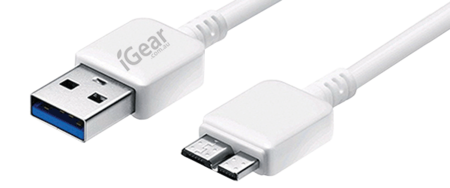 USB TO SAMSUNG NOTE CABLE - 1M - WHITE