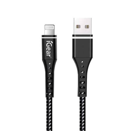 Buy USB TO 8 PIN - SUIT iPhone MODELS 5 to 14 - HEAVY DUTY BRAIDED CABLE - BLACK in NZ. 